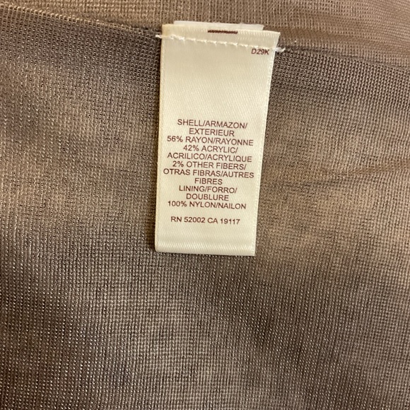 Sigrid Olsen Womens Brown Blue Chevron Long Sleeve Open Front Jacket Size Small - Picture 7 of 9